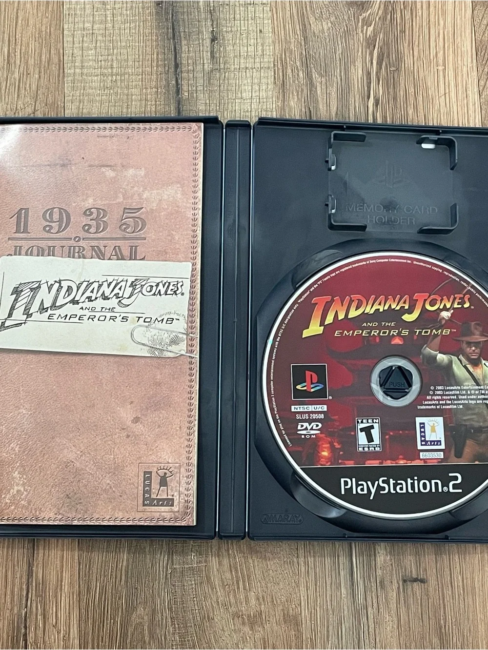 Indiana Jones and the Emperor's Tomb Sony PlayStation 2 PS2 Complete in Box CIB
